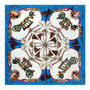 FOULARD CARROSSE BLEU ÉLECTRIQUE