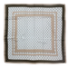 PAÑUELO BEIGE ADORNO LETRAS