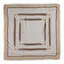 FOULARD BEIGE À RUBANS AVEC FILET