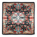 PAÑUELO NEGRO JARDIN DE FLORES
