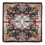 FOULARD NOIR JARDIN DE FLEURS