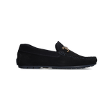 MOCASIN HEBILLA PIEL VUELTA MARINO