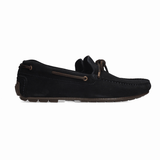 MOCASIN LAZO PIEL VUELTA MARINO