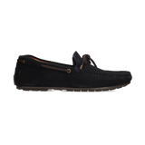 MOCASÍN LAZO PIEL VUELTA MARINO
