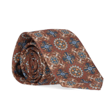 CORBATA DETALLES GRANDES MARRON