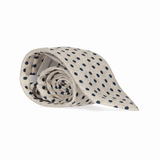 CORBATA BEIGE LUNARES MARINO
