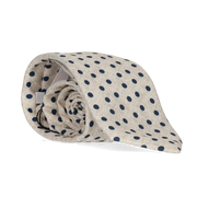 CORBATA BEIGE LUNARES MARINO