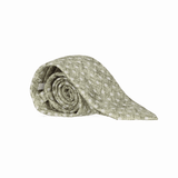 CORBATA VERDE LUNARES BEIGE