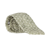 CORBATA VERDE LUNARES BEIGE