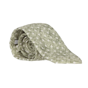 CORBATA VERDE LUNARES BEIGE