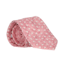 PINK TIE BEIGE POLKA DOTS