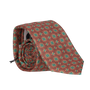 BROWN FLOWER CIRCLE TIE
