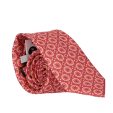 CORBATA CIRCULO FLOR CORAL