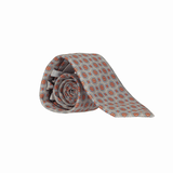 CORBATA CIRCULO FLOR GRIS