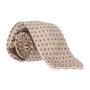 CORBATA BEIGE CUADROS AZUL/MARRON