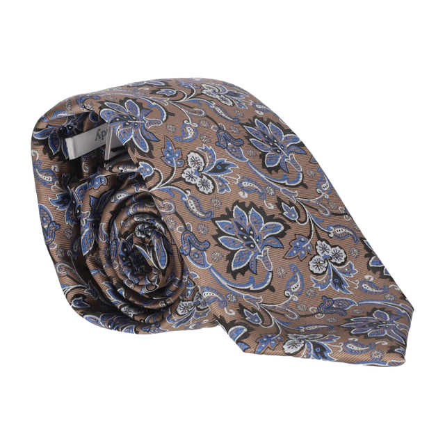 CORBATA FLORAL BEIGE