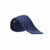 CORBATA AZUL FLORES PEQUEÑAS