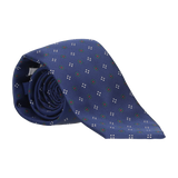 CORBATA AZUL FLORES PEQUEÑAS