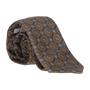 CORBATA MARRON AD. FLORES