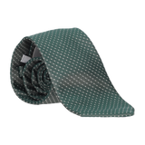 CORBATA VERDE LUNAR BLANCO