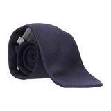 CORBATA AZUL LUNAR ROJO