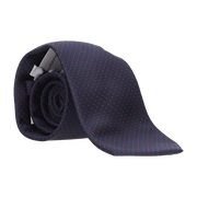 CORBATA AZUL LUNAR ROJO