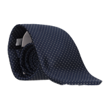 CORBATA AZUL LUNAR BLANCO