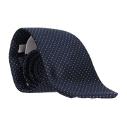 CORBATA AZUL LUNAR BLANCO