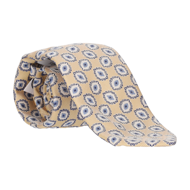 CORBATA AMARILLA ADORNO CÍRCULO