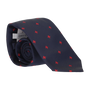NAVY LILY FLOWER TIE RED