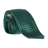 CORBATA VERDE LUNAR BLANCO