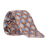 CRAVATE MARRON FLEURS MARINE