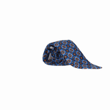 CORBATA AZUL ADORNO MARRON