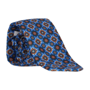 CORBATA AZUL ADORNO MARRON
