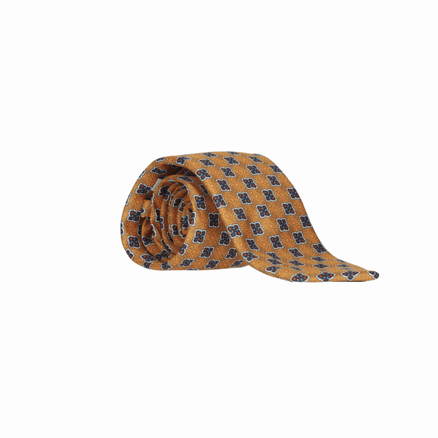 CORBATA OCRE FLORES