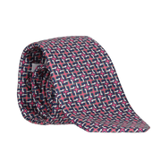 CORBATA CUADROS AZUL/ROSA
