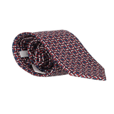 CORBATA CUADROS AZUL/ROJO