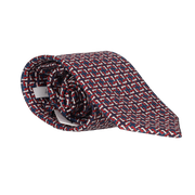 CORBATA CUADROS AZUL/ROJO