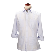 CAMISA CUBANA CELESTE