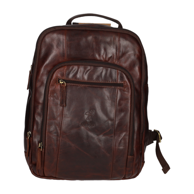MOCHILA CREMALLERAS MARRON