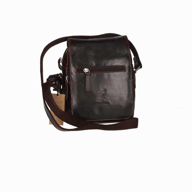 BANDOLERA TAPETA CREMALLERA MARRON