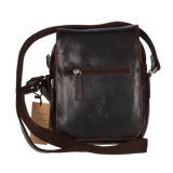 BANDOLERA TAPETA CREMALLERA MARRON