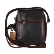 BANDOLERA TAPETA CREMALLERA MARRON