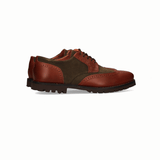 BLUCHER COMBINADO CUERO-VERDE