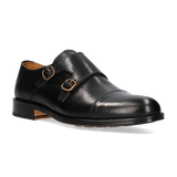 ZAPATO DOBLE HEBILLA NEGRO