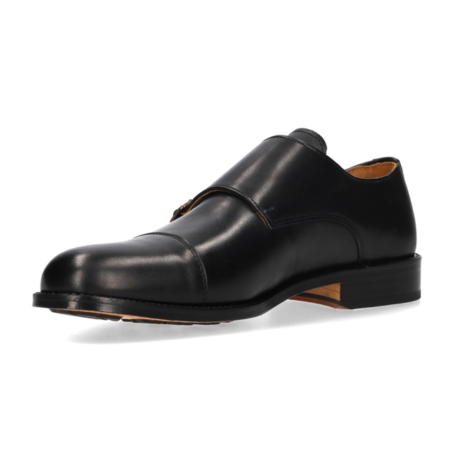 ZAPATO DOBLE HEBILLA NEGRO