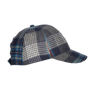 GORRA VISERA CUADROS AZUL