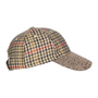 GORRA VISERA CUADROS BEIGE