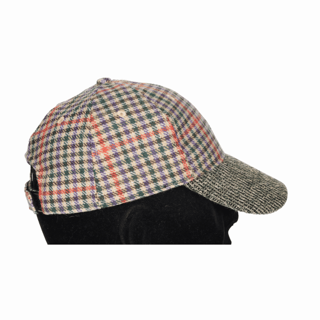 GORRA VISERA CUADROS VERDE