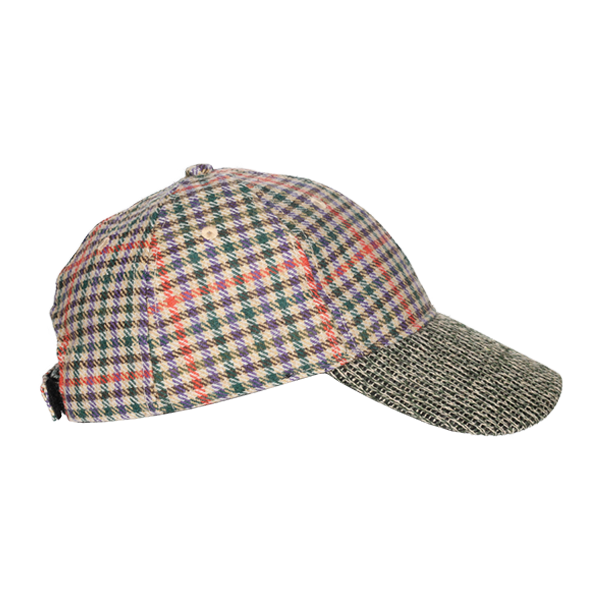 GORRA VISERA CUADROS VERDE